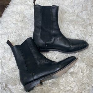 ASH Black Leather Boots